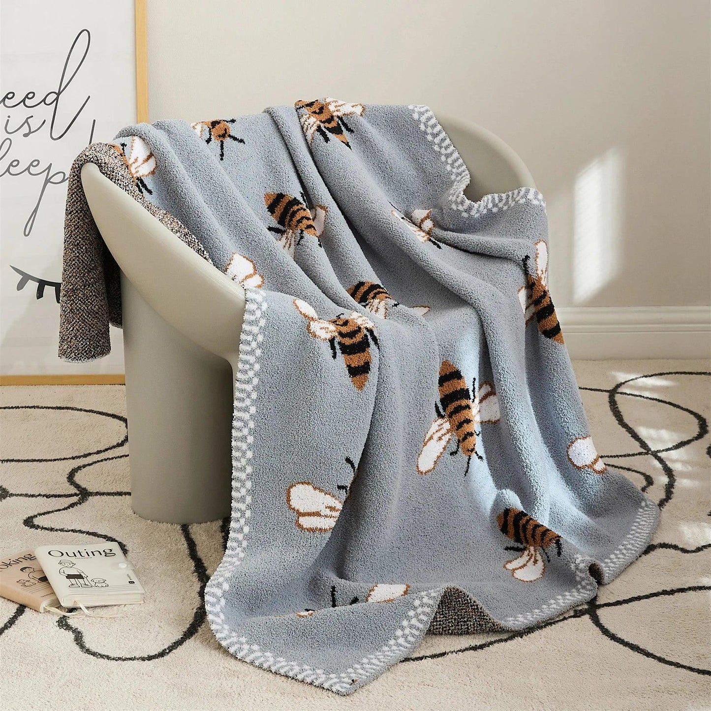 Fuzzy Bee Blanket - Timeless Home