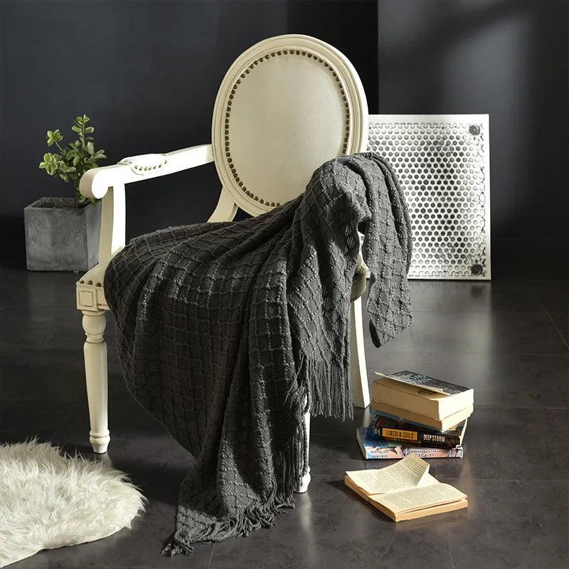 Nordic Cozy Knit Throw Blanket - Timeless Home