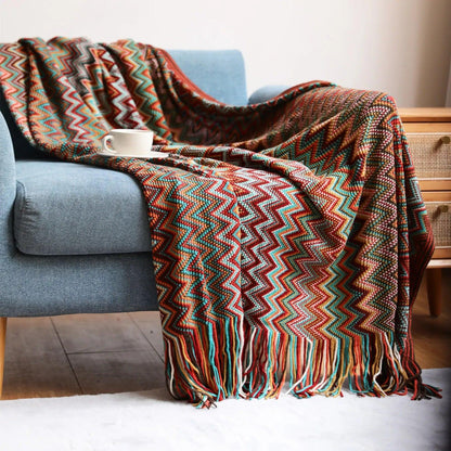 Bohemian Style Throw Blanket - Timeless Home