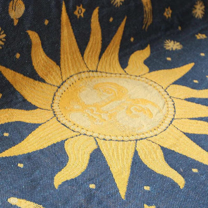 Retro Sun & Map Throw Blanket - Timeless Home