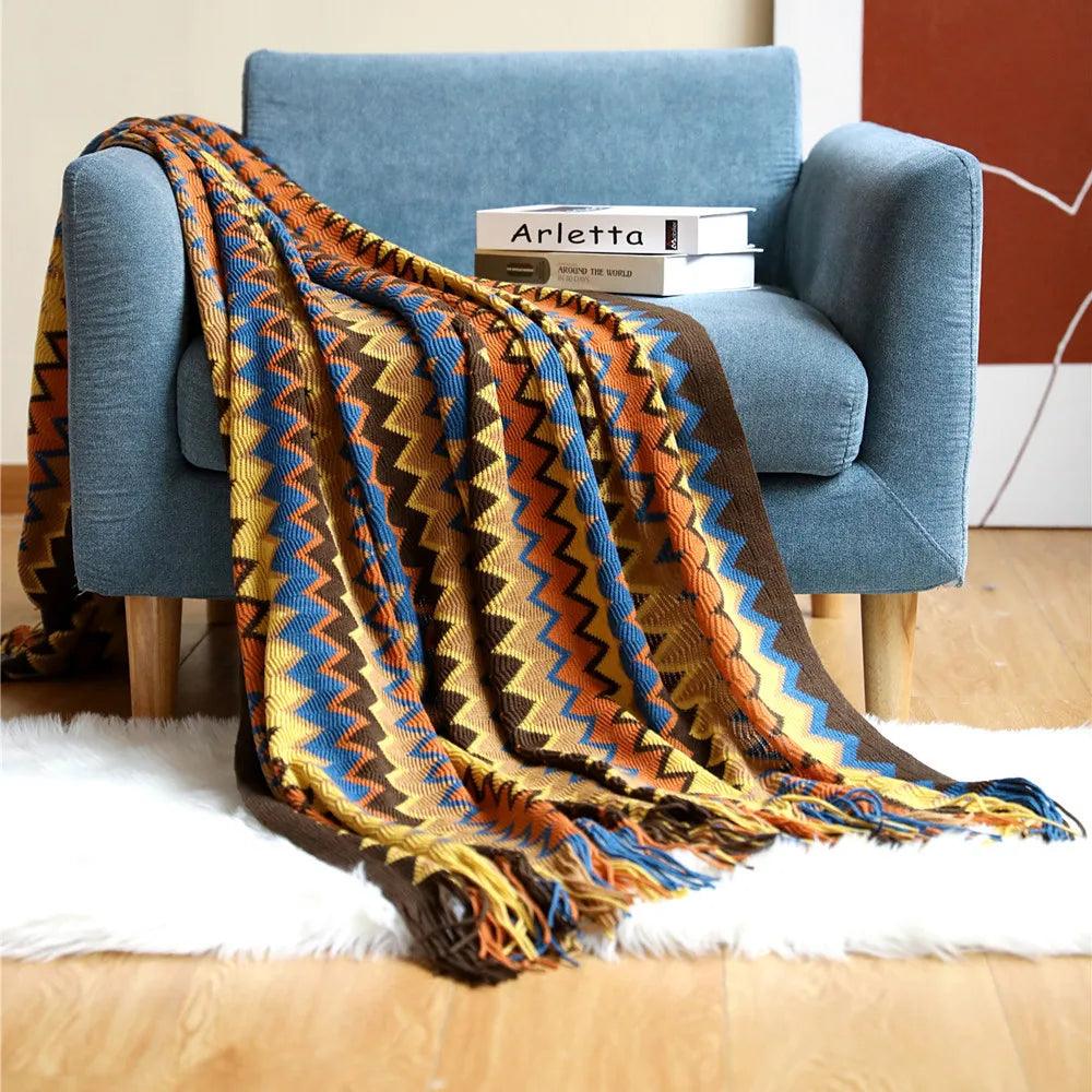 Bohemian Style Throw Blanket - Timeless Home