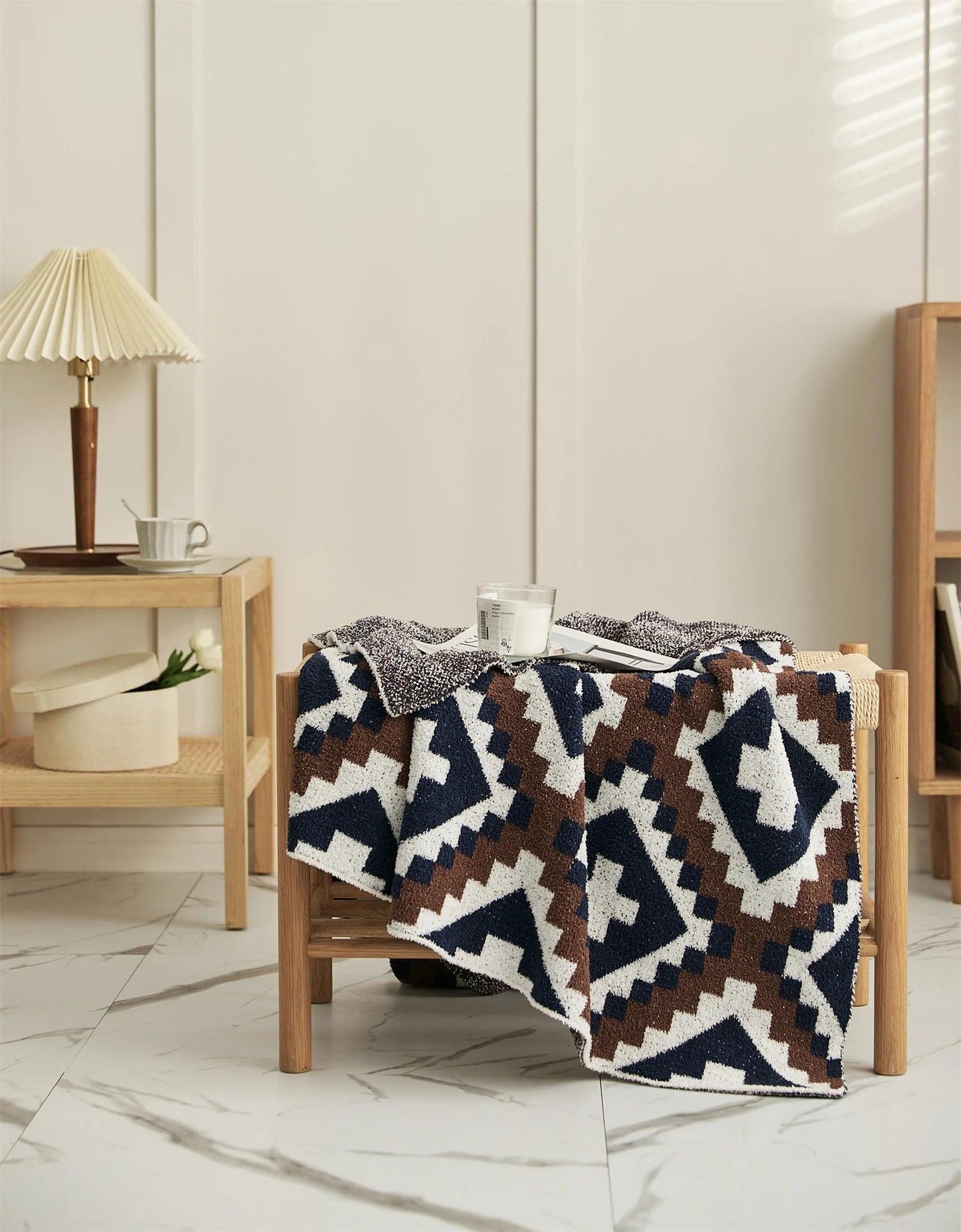 Geometric Jacquard Quilt - Timeless Home