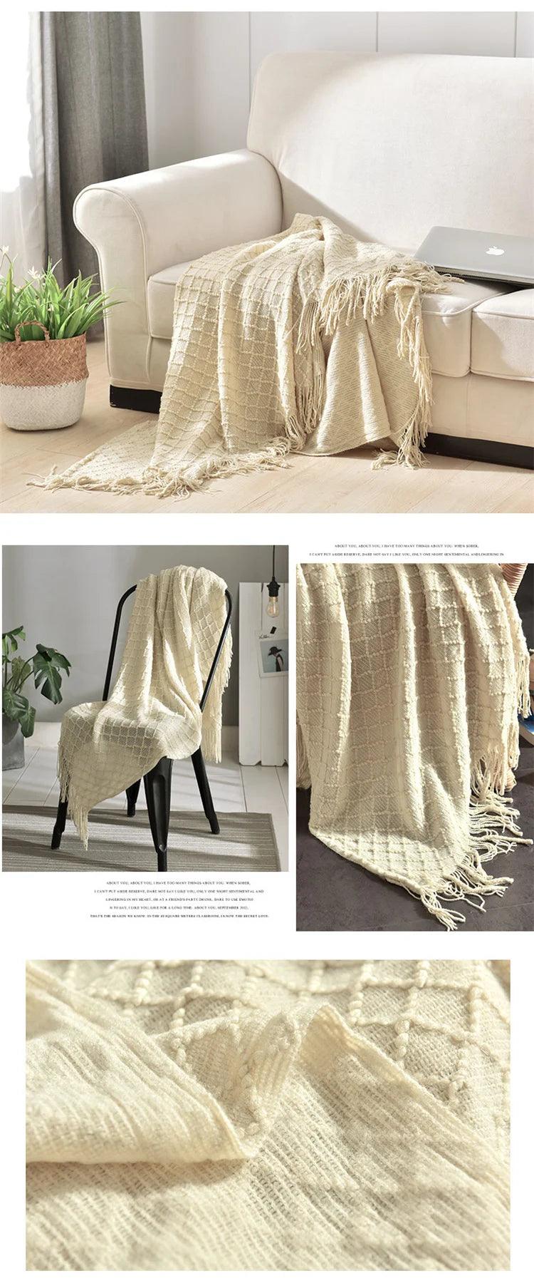 Nordic Cozy Knit Throw Blanket - Timeless Home