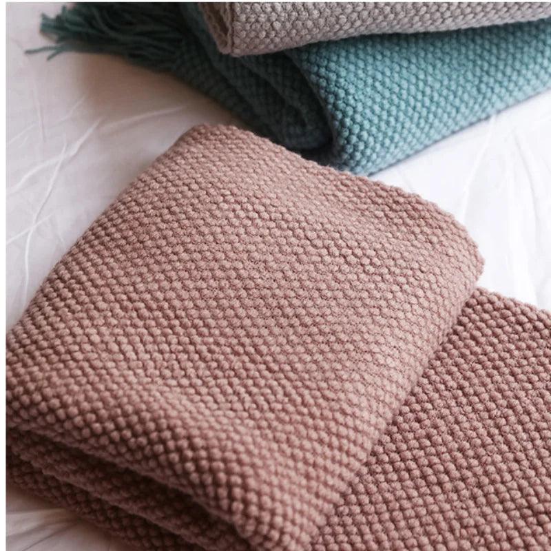 Waffle Knit Throw Blanket - Timeless Home