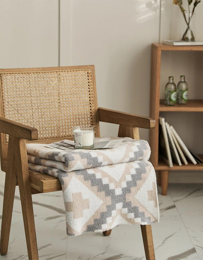 Geometric Jacquard Quilt - Timeless Home