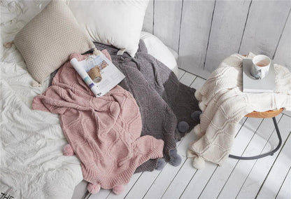 Chunky Knit Chenille Blanket - Timeless Home