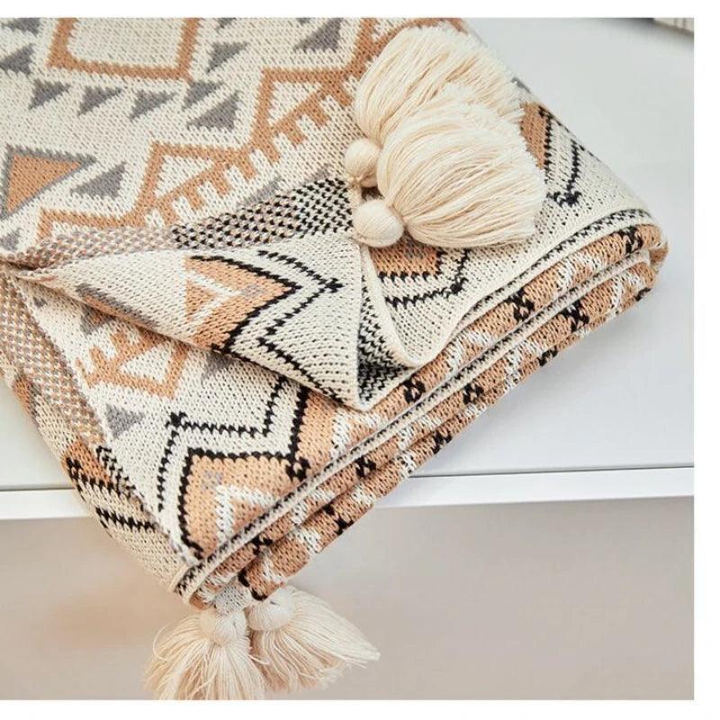 Navajo Sun Throw Blanket - Timeless Home