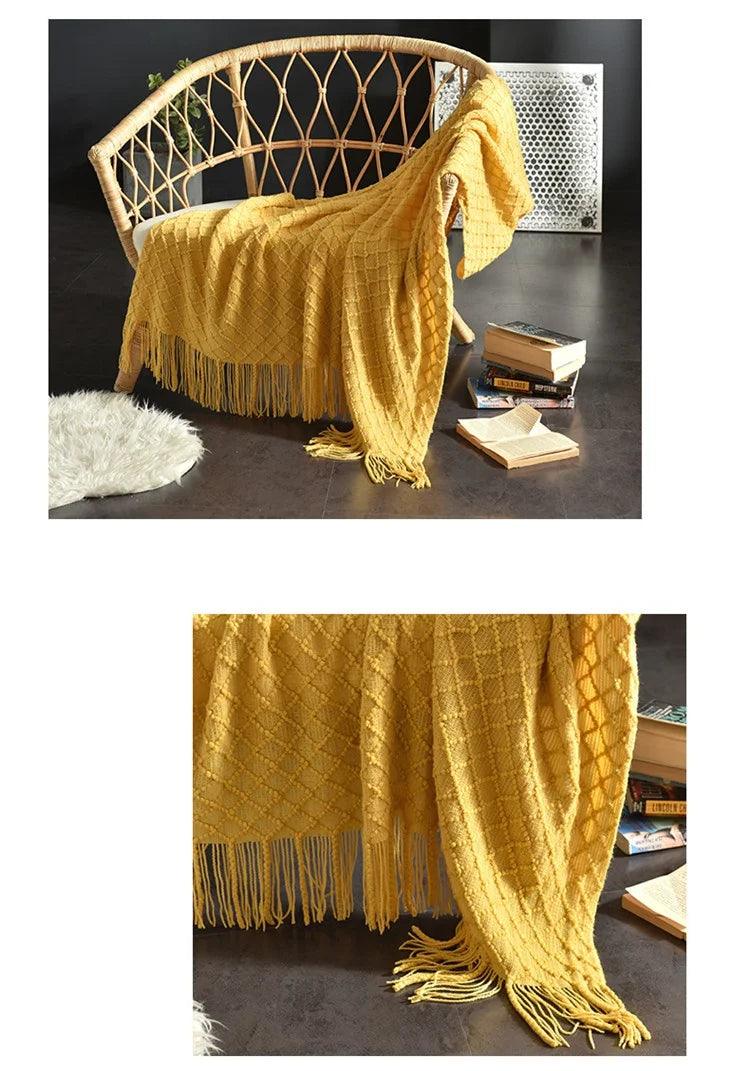 Nordic Cozy Knit Throw Blanket - Timeless Home