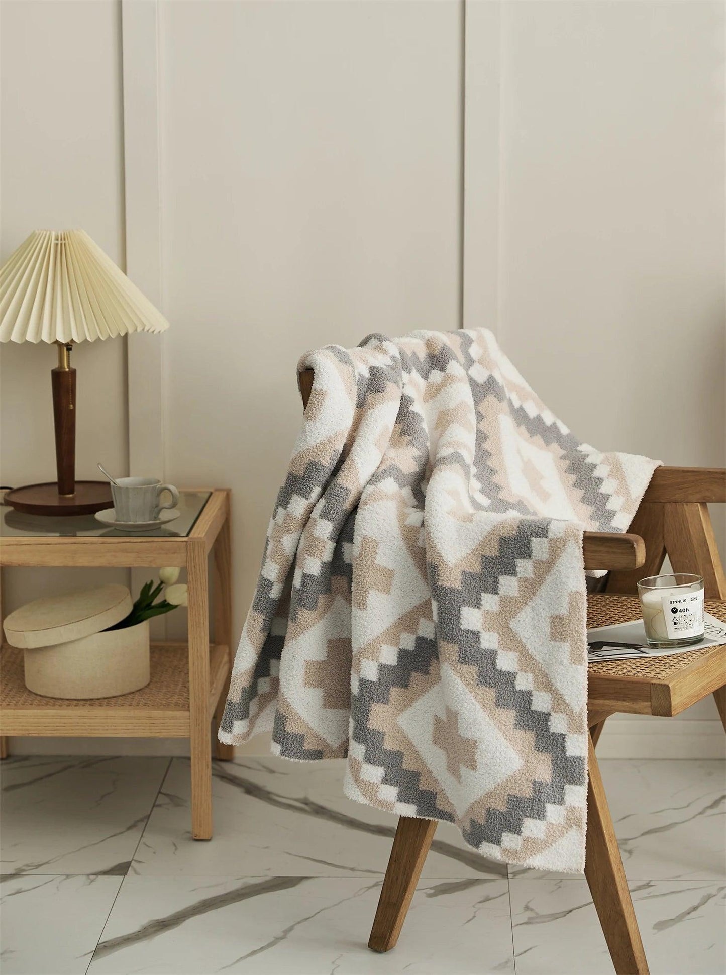 Geometric Jacquard Quilt - Timeless Home