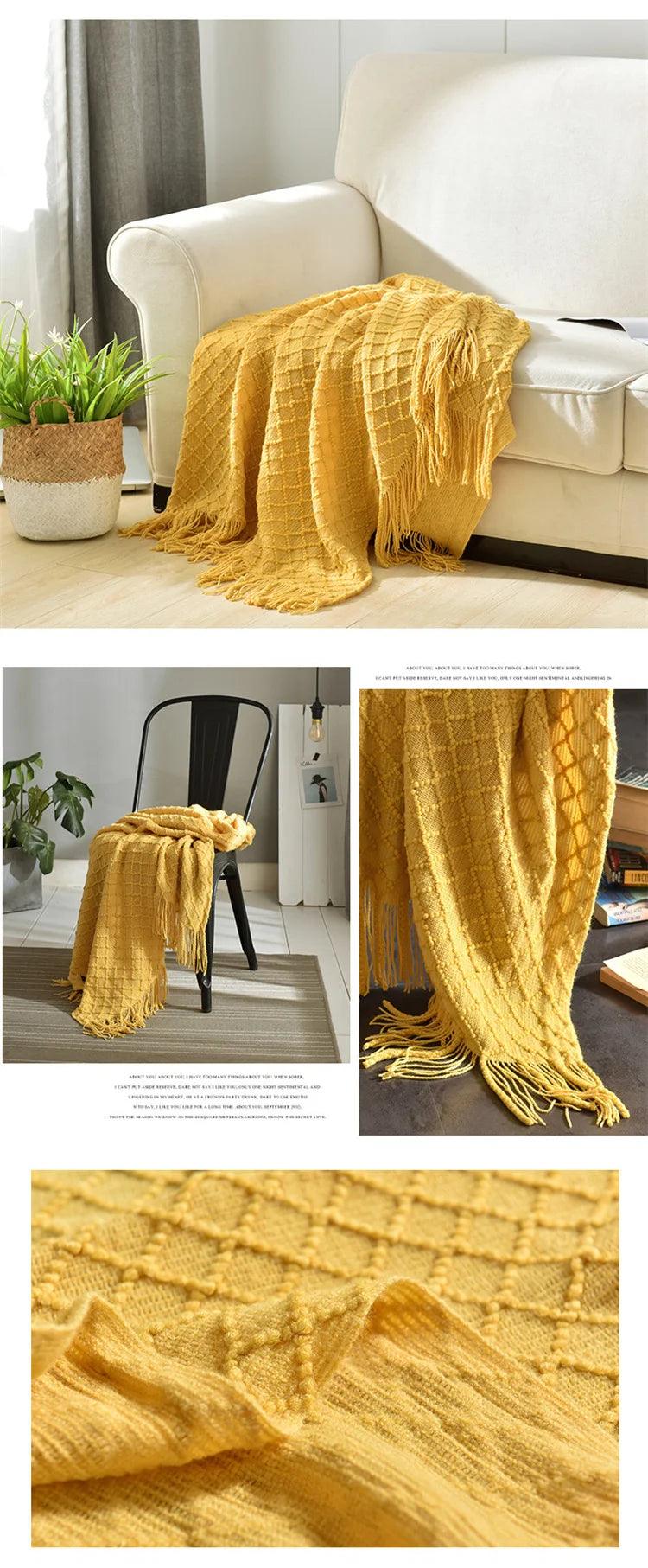 Nordic Cozy Knit Throw Blanket - Timeless Home