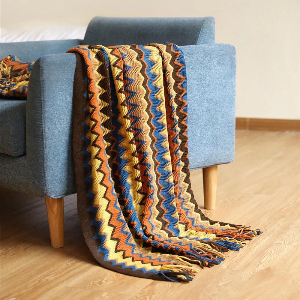 Bohemian Style Throw Blanket - Timeless Home