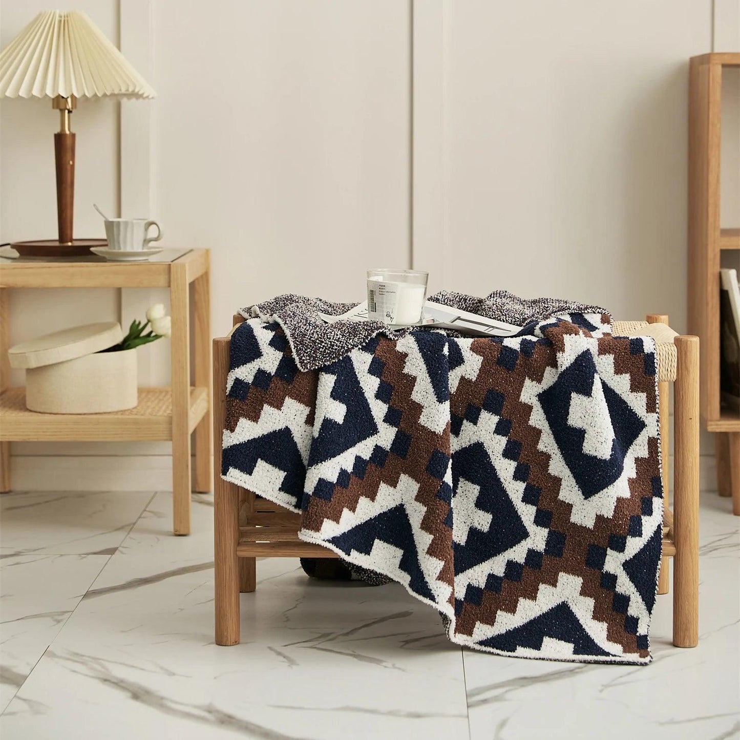 Geometric Jacquard Quilt - Timeless Home