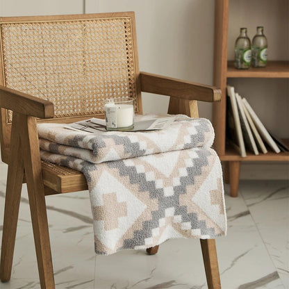 Geometric Jacquard Quilt - Timeless Home