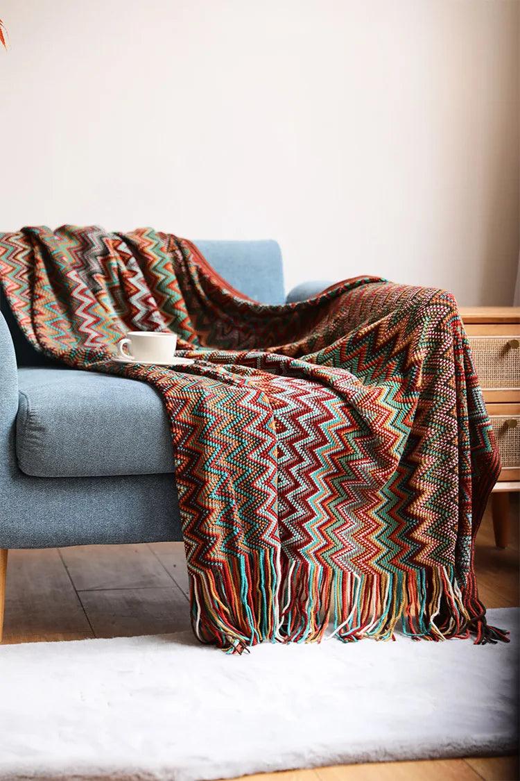 Bohemian Style Throw Blanket - Timeless Home