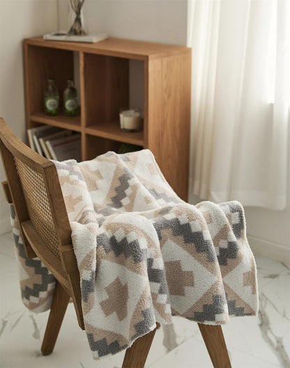 Geometric Jacquard Quilt - Timeless Home