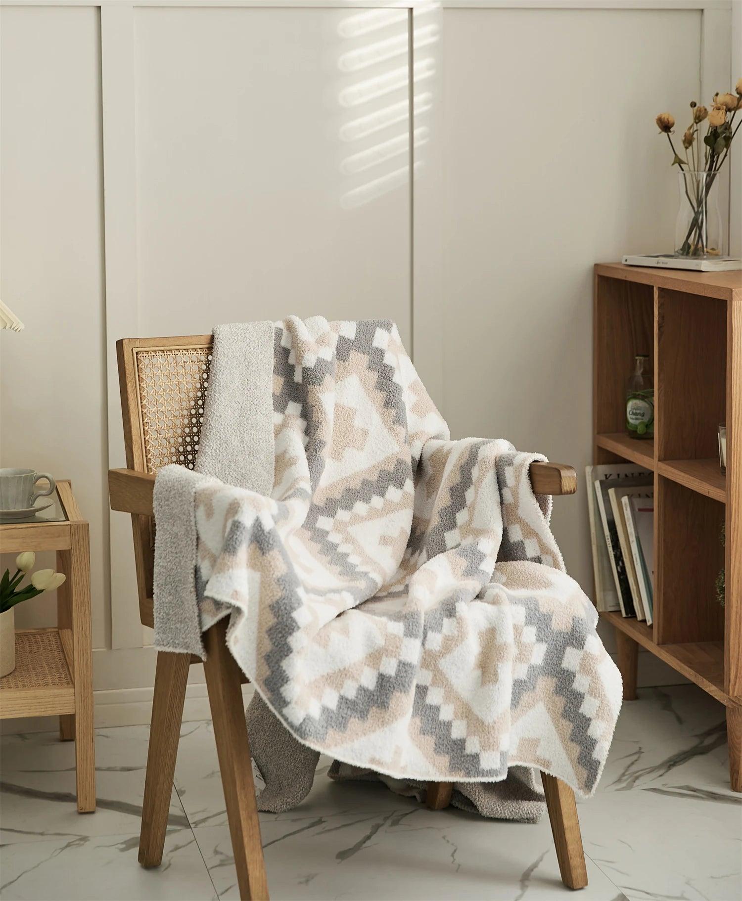 Geometric Jacquard Quilt - Timeless Home