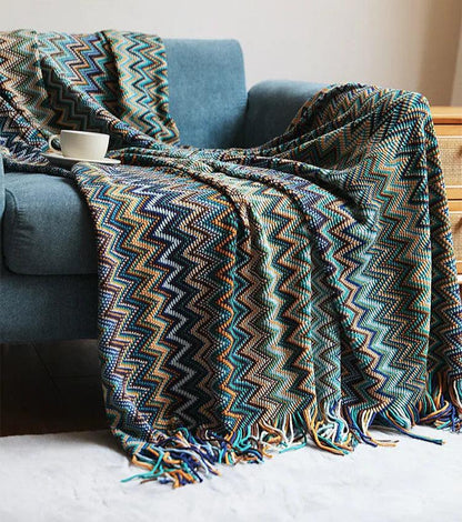 Bohemian Style Throw Blanket - Timeless Home