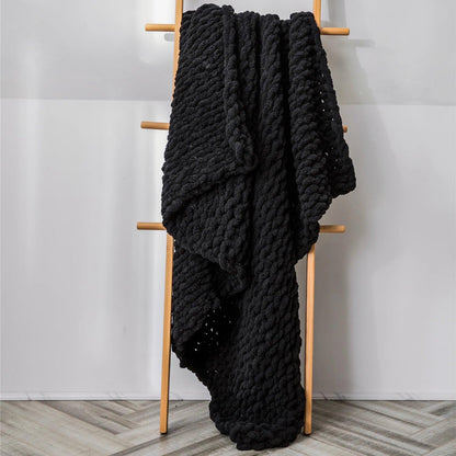 Cozy Chenille Chunky Knit Blanket - Timeless Home