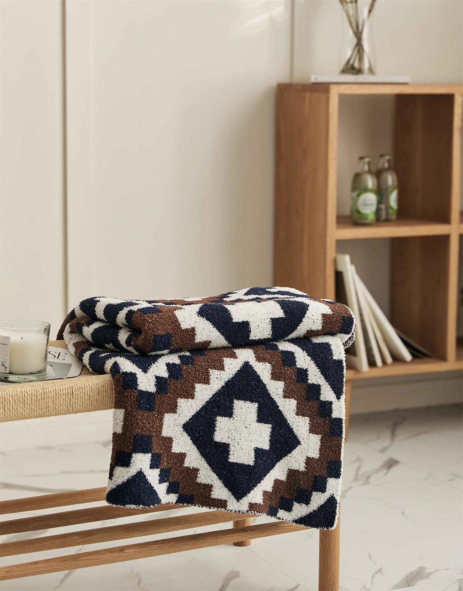 Geometric Jacquard Quilt - Timeless Home