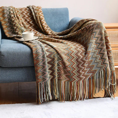 Bohemian Style Throw Blanket - Timeless Home