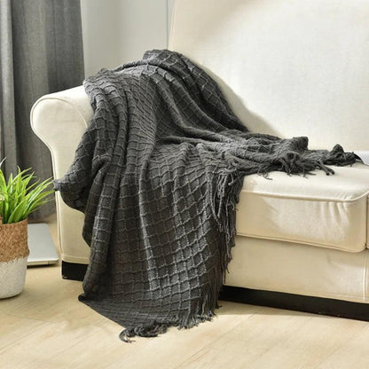 Nordic Cozy Knit Throw Blanket - Timeless Home