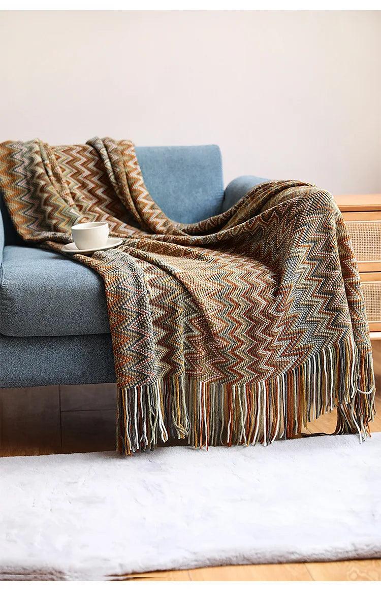 Bohemian Style Throw Blanket - Timeless Home