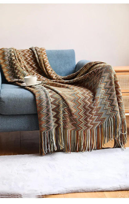 Bohemian Style Throw Blanket - Timeless Home