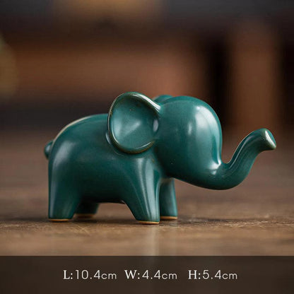 Mini Ceramic Giraffe & Elephant Figurines - Timeless Home