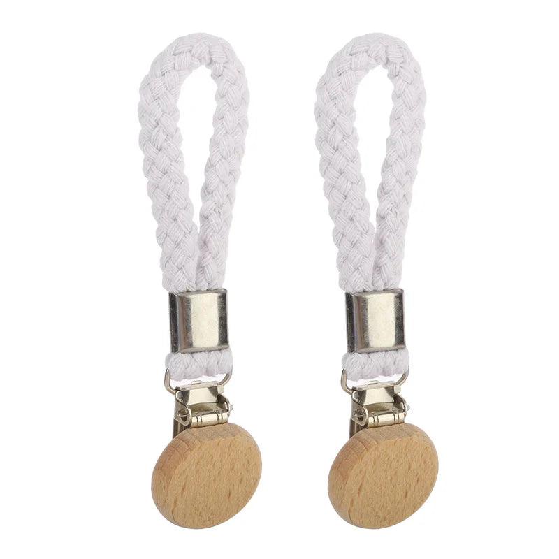 Braided Hanging Clips with Cotton Loops - Timeless Home