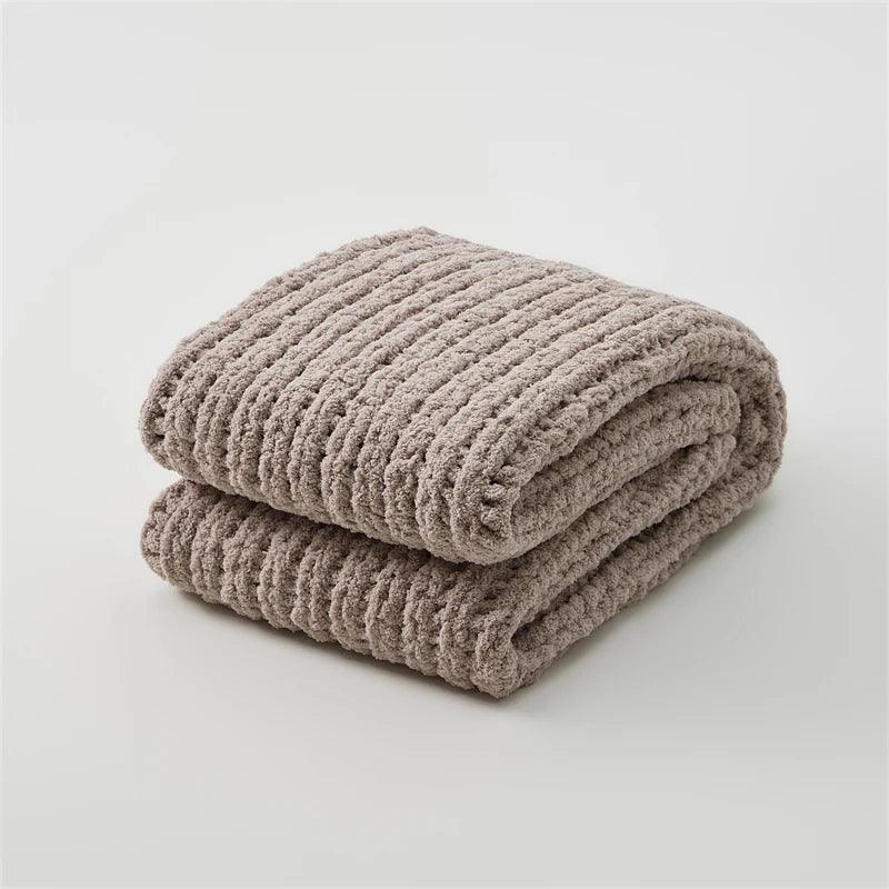 Velvet Touch Chunky Knit Blanket - Timeless Home