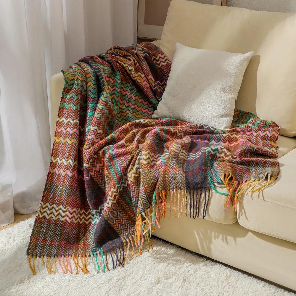 Ethnic Style Throw Blanket - Timeless Home