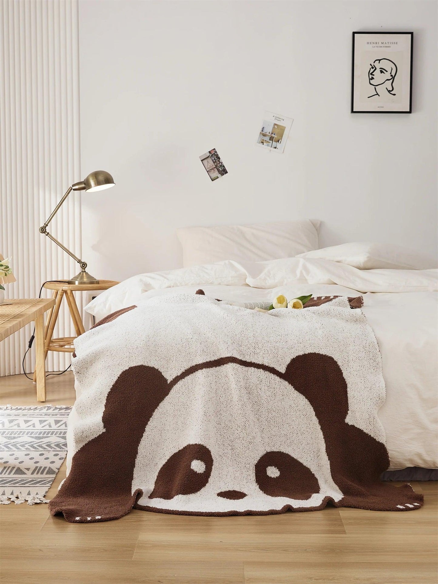 Big Panda Knitted Blanket - Timeless Home