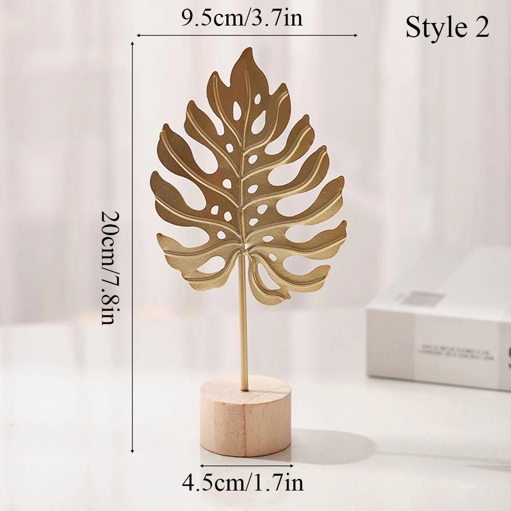 Gold Minimalist Metal Sculpture - Timeless Home