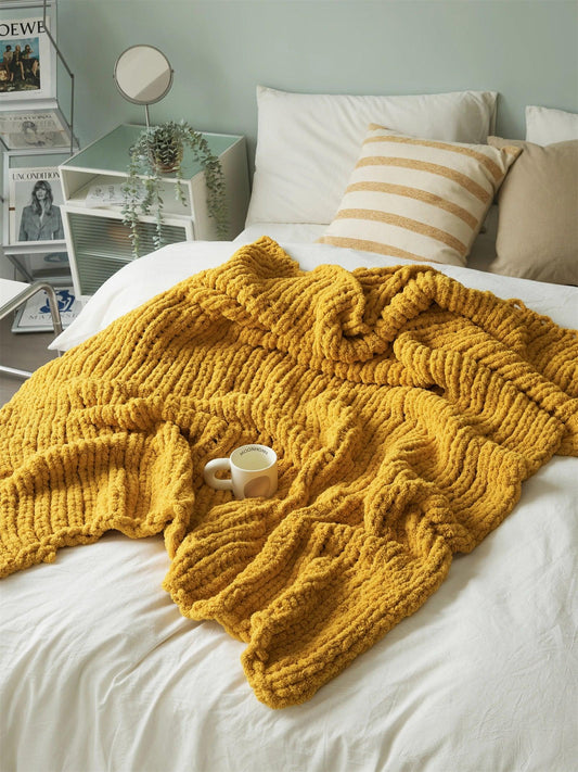 Velvet Touch Chunky Knit Blanket - Timeless Home