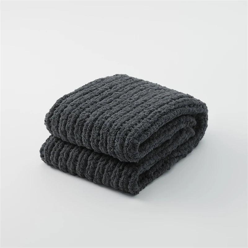 Velvet Touch Chunky Knit Blanket - Timeless Home