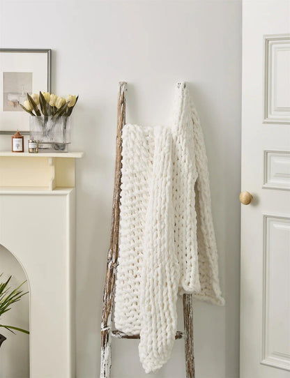 Cozy Chenille Chunky Knit Blanket - Timeless Home