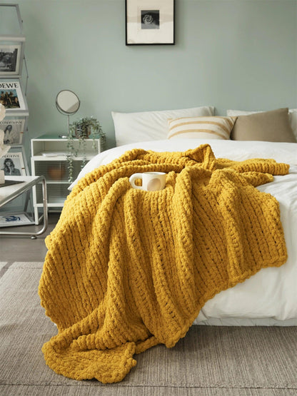 Velvet Touch Chunky Knit Blanket - Timeless Home