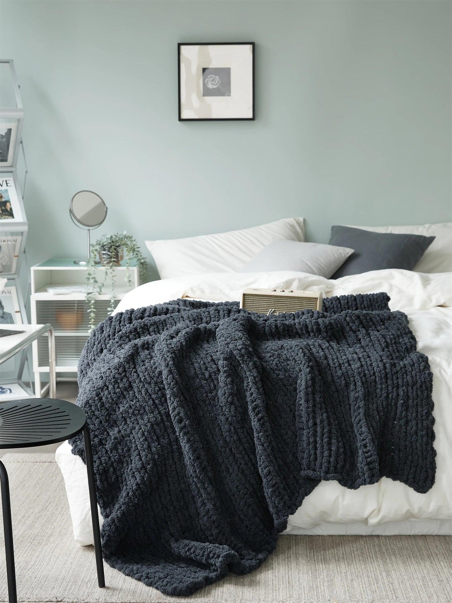 Velvet Touch Chunky Knit Blanket - Timeless Home