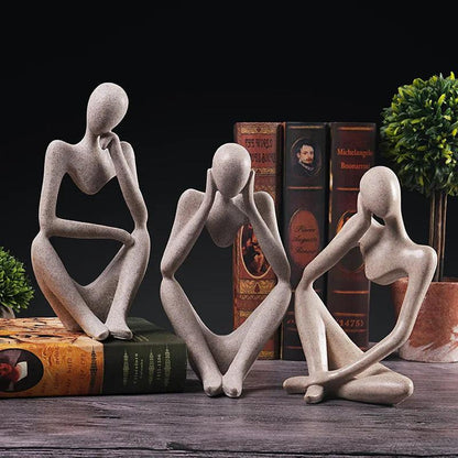 The Thinker Figurine Set - Timeless Home