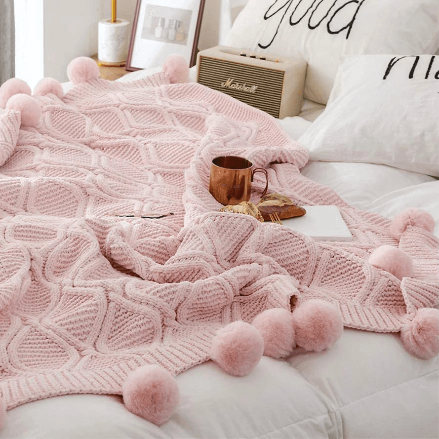 Chunky Knit Chenille Blanket - Timeless Home