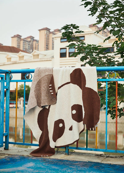 Big Panda Knitted Blanket - Timeless Home