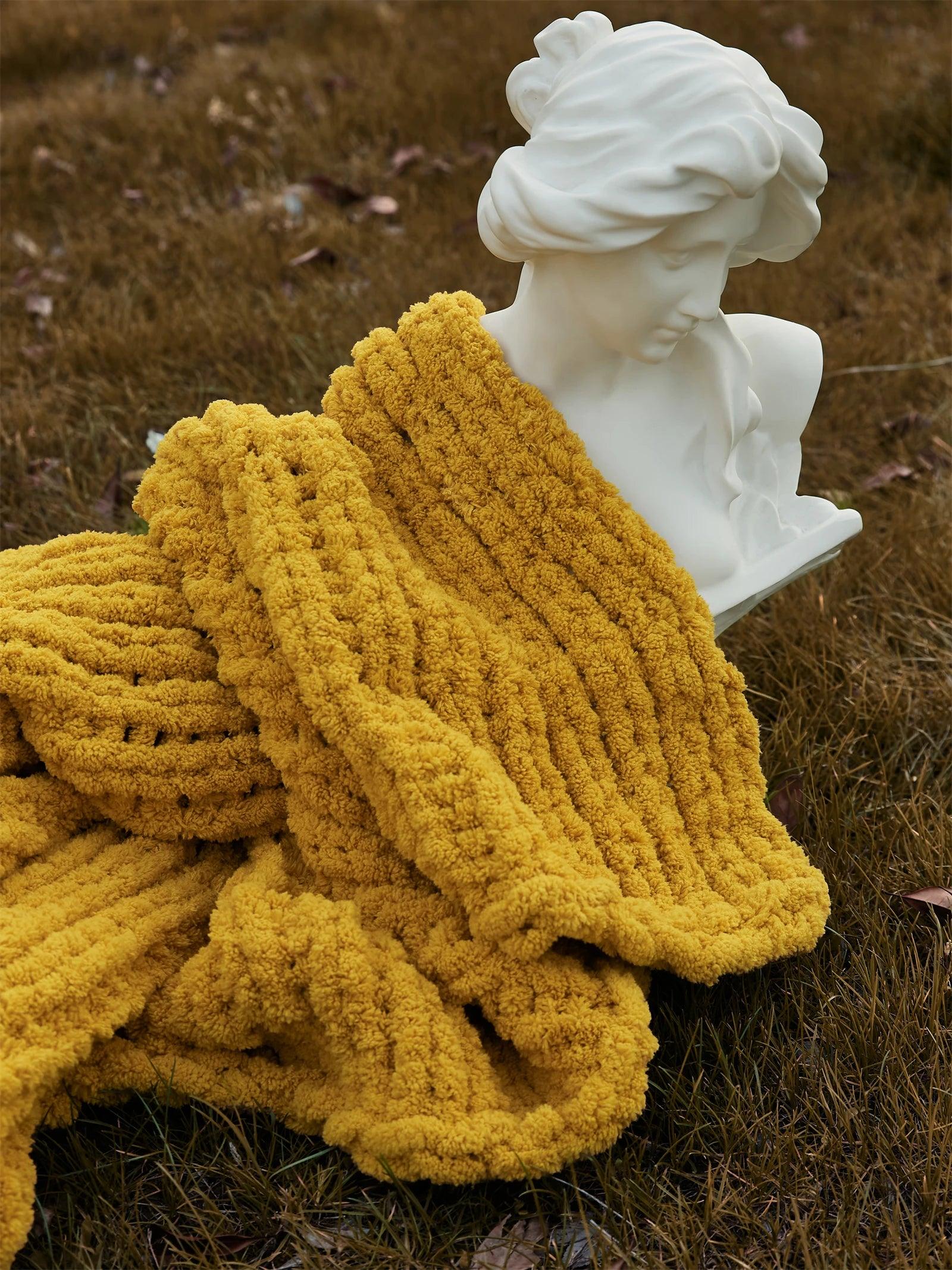 Velvet Touch Chunky Knit Blanket - Timeless Home