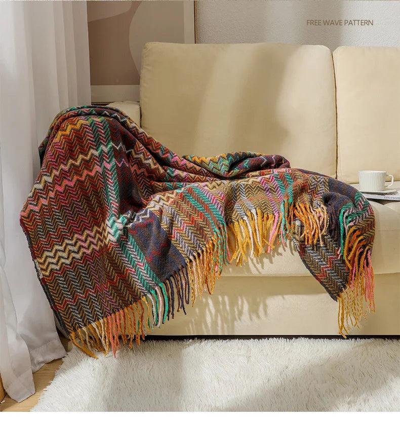 Ethnic Style Throw Blanket - Timeless Home