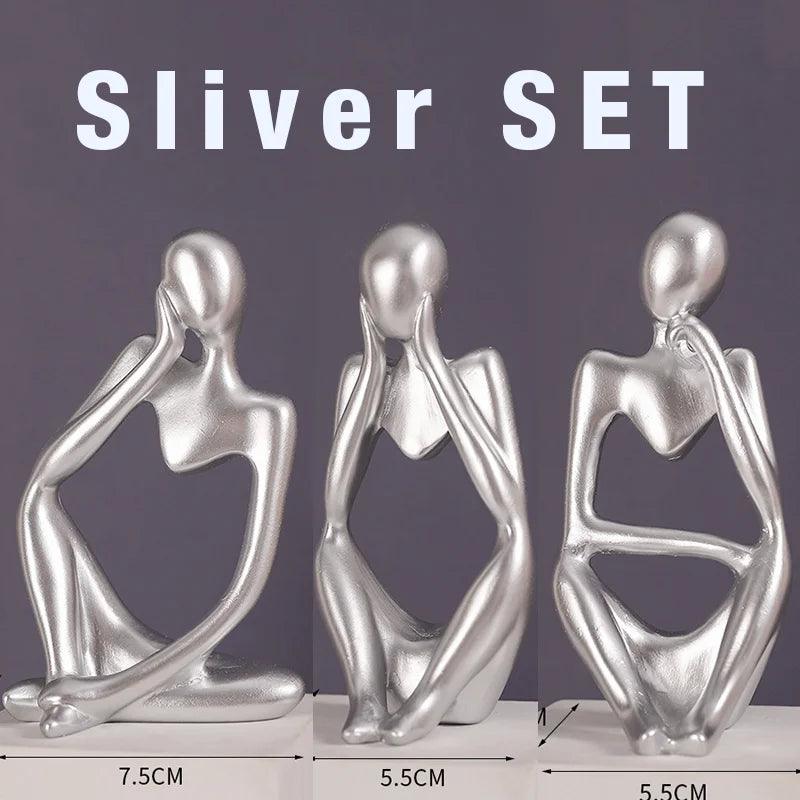 The Thinker Figurine Set - Timeless Home