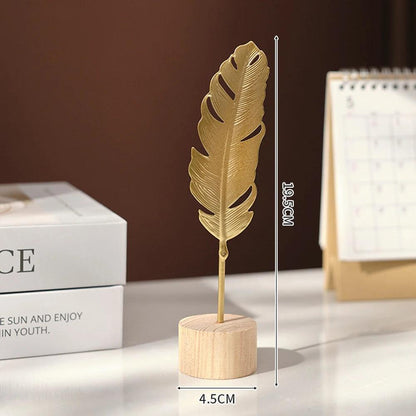 Gold Minimalist Metal Sculpture - Timeless Home