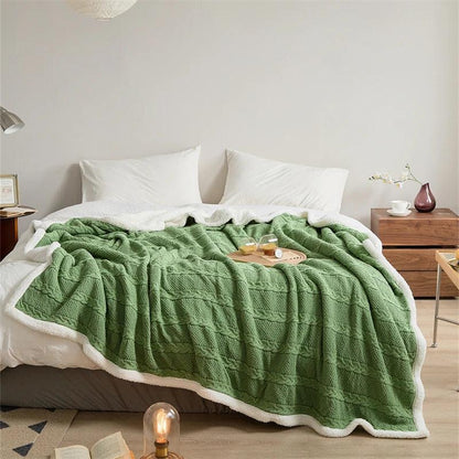 Super Soft Fluffy Sherpa Bedspread - Timeless Home