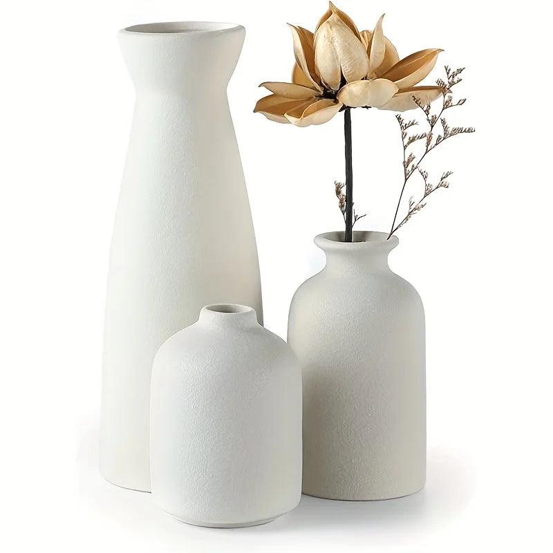 Modern Matte Ceramic Vase Set - Timeless Home