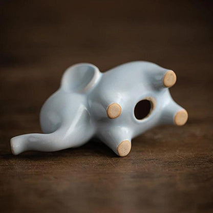 Mini Ceramic Giraffe & Elephant Figurines - Timeless Home