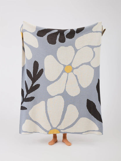 Soft & Breathable Floral Throw Blanket - Timeless Home