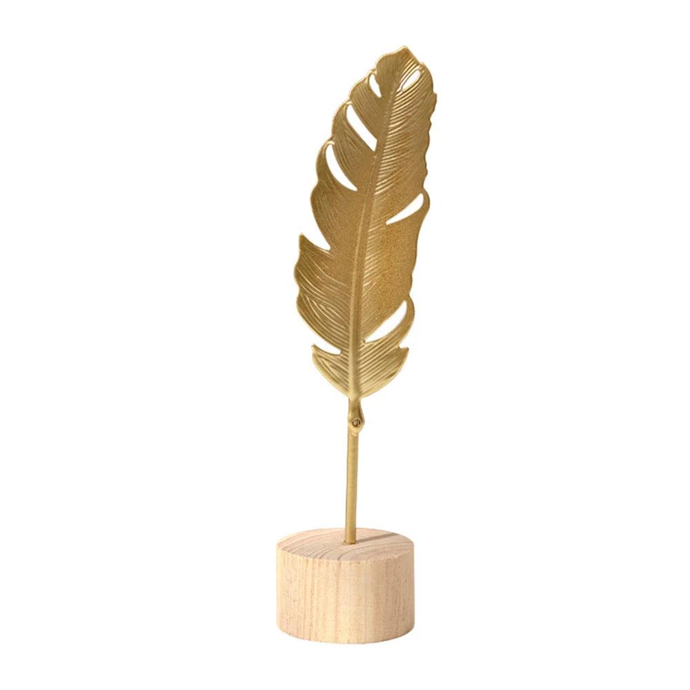 Gold Minimalist Metal Sculpture - Timeless Home